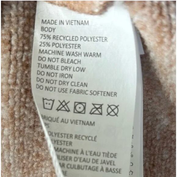 Prana Tri Thermal Threads Tunic Fleece Sweater Pullover Top Sz S - Picture 3 of 4